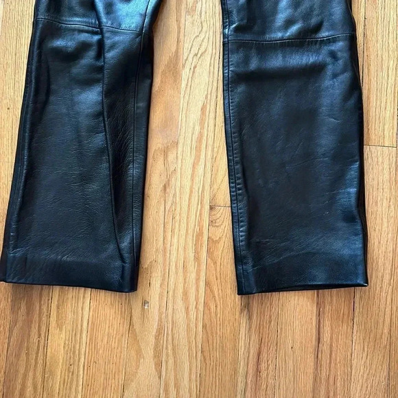 Wilson’s Leather Pelle Studio sz 8 leather pants trousers excellent pre owned - Picture 5 of 6